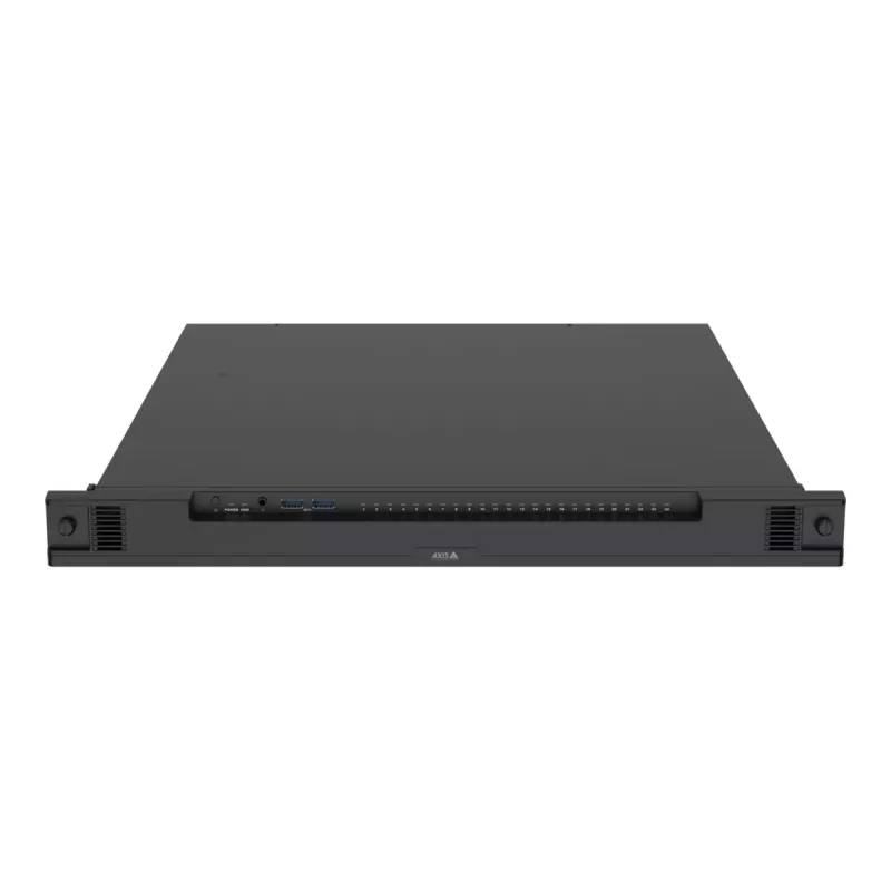 Videovalvesalvesti AXIS S2224 Mk II 24-kanaliline, 48-kanaliline taasesitus, 7680×4320, 6 TB HDD, 256 GB SSD, RAID 0/1/10, 1U, must