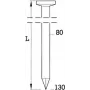Round head strip nails BeA R20 4.2×120 mm, 1500 pcs