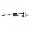 DeLOCK 63950 jadakaabel USB 2.0 Type-A 2 x RS-232 DB9 Must 0,6 m