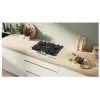 Sisseehitatud gaasipliit Bosch PPP6A2I40, 4 tsooni, malmist restid, must, 590×520×54 mm, pöördnupu juhtimine