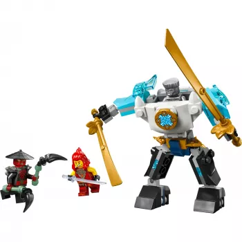 LEGO NINJAGO komplekt 71827 Zane'i lahingülikonna mech, 92 detaili, 2 minifiguuri, kõrgus 100 mm, vanus 6+