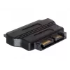 SATA adapter SATA 22-kontaktiline pistikupesa kuni SATA 13-kontaktiline isane must DeLOCK