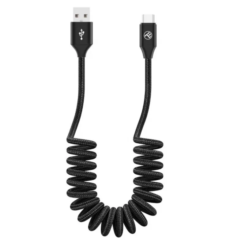 USB-USB-C andmekaabel Tellur Extendable 3A 1,8 m must