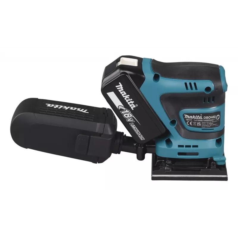 Makita DBO480Z kaasaskantav lihvija ekstsentriklihvija 14000 OPM must, sinine 210 W