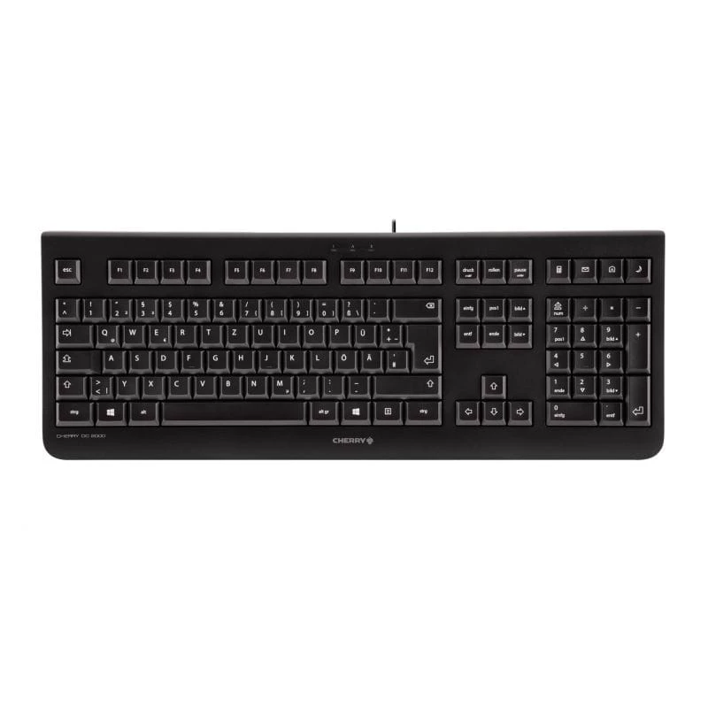 Klaviatuur CHERRY DC 2000 koos hiirega, universaalne, USB, QWERTY, tšehhi, must