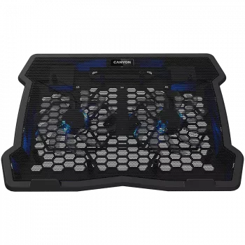 CANYON NS03, jahutusalus kahe ventilaatori ja 2x2.0 USB-hubiga, sobib kuni 10”-15.6” sülearvutile, ABS-plast ja raud, ventilaatorite mõõtmed: 125*125*15mm (2 tk), alalisvool 5V, ventilaatori kiirus: 800-1000 p/min, suurus