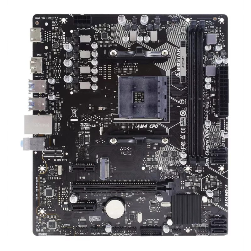 BIOSTAR A520MT AM4 micro ATX emaplaat