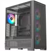 PC-korpus Silentware Air 2000 A-RGB Must — kesk-torn, karastatud klaasist külgpaneel