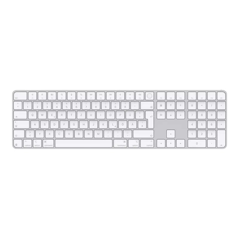 Klaviatuur Apple Magic MXK73D/A Universal USB + Bluetooth QWERTZ saksa valge