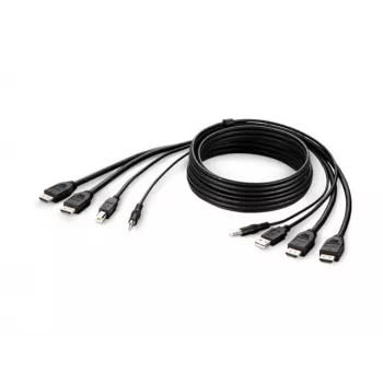 Belkin Secure KVM Combo kaabel - Video- / USB- / Audio-kaabel - TAA-vastav - USB, Mini-Pistik, HDMI (M)