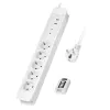 LogiLink LPS402 pikendusjuhe 1,5 m 5 vahelduvvoolupistikut siseruumidesse valge