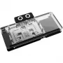 Alphacool Core RX 9070 XT Mercury läbipaistev kroom jahutusplokk tagumise plaadiga