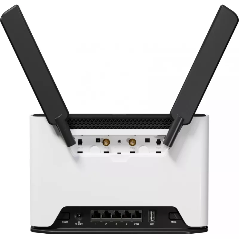 MikroTik Chateau LTE18 - Traadita ruuter - 5-pordiline lüliti - GigE, 2,5 GigE - Wi-Fi 5, Wi-Fi 6 - Kaheribaline (S53UG+5HAXD2HAXD-TC&EG18-EA)