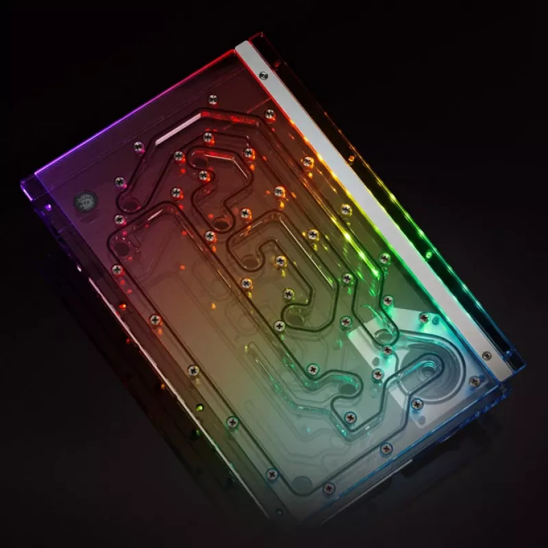 Bitspower Sedna O11DS jaotusplaat LIAN LI O11 Dynamic Mini korpusele, ARGB, läbipaistev