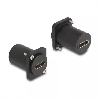 DeLOCK D-tüüpi moodul HDMI 8K 60Hz pesa-pesasse kruvidega must
