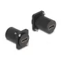 DeLOCK D-tüüpi moodul HDMI 8K 60Hz pesa-pesasse kruvidega must