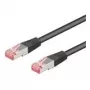 Wentronic Goobay CAT 6 patch-kaabel, S/FTP (PiMF), Must, 50 m - LSZH Halogen-Free, Copper (68701)