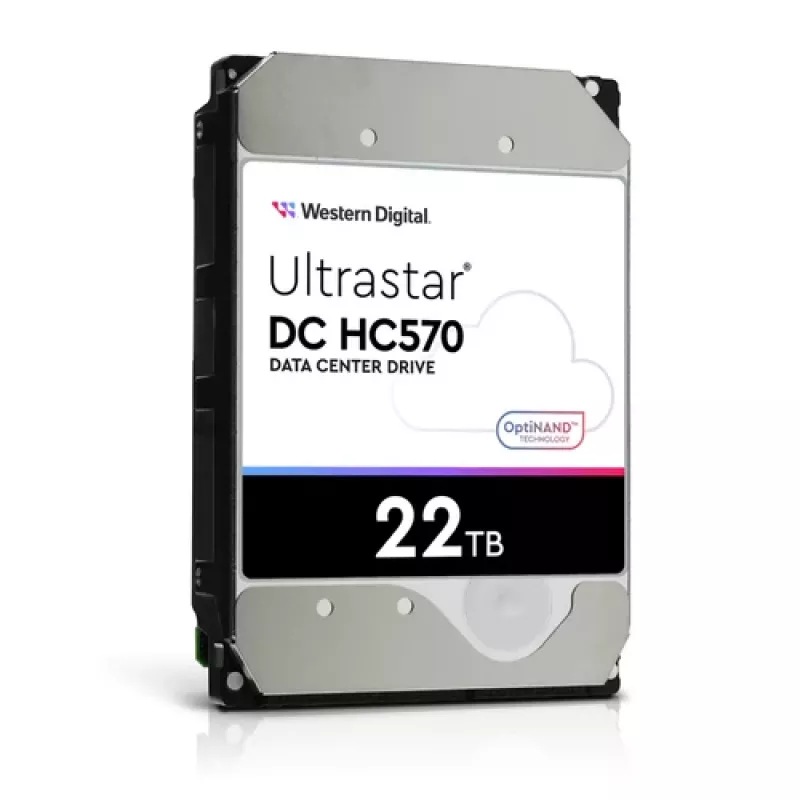 3,5-tolline SAS-kõvaketas Western Digital Ultrastar DH HC570 22 TB, 12 Gbit/s, 7200 p/min, 512 MB vahemälu