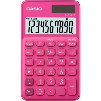 CASIO taskukalkulaator SL-310UC-RD punane, 10-kohaline ekraan