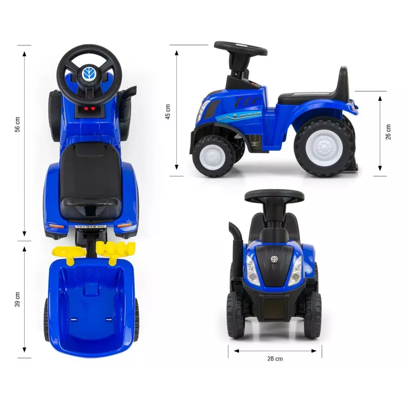 Sõidukauto milly mally New Holland T7 traktor, mudel 27652, sinine