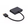 HDMI-VGA adapter GEMBIRD A-HDMIM-HDMIFVGAF-01, HDMI-isane VGA-väljundisse, 0,15 m, must