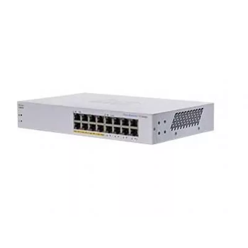 Haldamata L2 Gigabit PoE lüliti Cisco CBS110 16x 10/100/1000 RJ-45, 1U, 32 Gbit/s, 8192 MAC