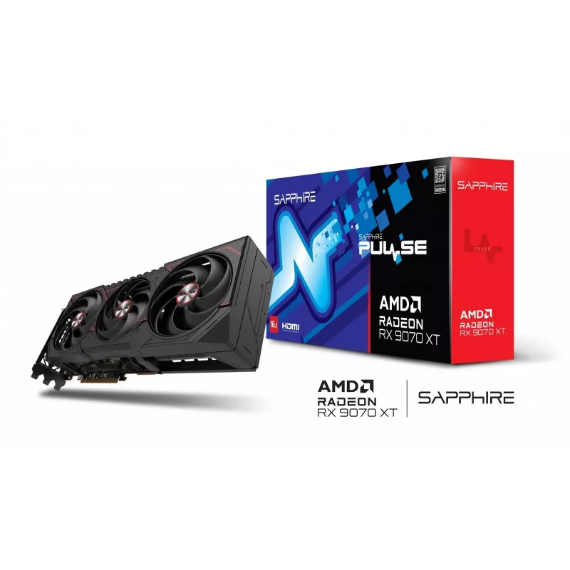 SAPPHIRE PULSE Radeon RX 9070 XT 16GB GDDR6 graafikakaart