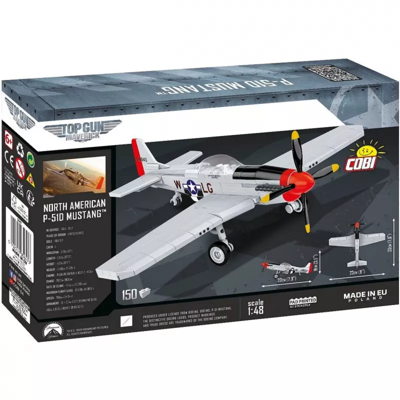 COBI 5847 Top Gun Maverick P-51D Mustang 150 Bricks