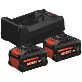EXPERT Starter-Set 2x EXBA 18V-55 + Dual-Voltage-Charger GAL 12V/18V-80 (must, 2x liitiumioonaku 5,5 Ah, AMPShare Alliance)