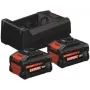 EXPERT Starter-Set 2x EXBA 18V-55 + Dual-Voltage-Charger GAL 12V/18V-80 (must, 2x liitiumioonaku 5,5 Ah, AMPShare Alliance)
