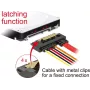 SATA kaabel DeLOCK 85228 0,3 m SATA 7-kontaktiline SATA 22-kontaktiline Must