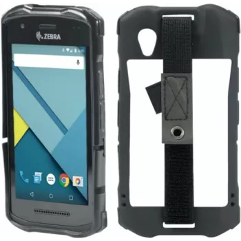 MOBILIS CASE Protech TPU ümbris TC 51/52/56/57 jaoks - Elastne käepael koos pliiatsihoidikuga - Must (052046)