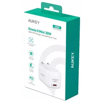 Seinalaadija PA-B1L Valge Omnia II Mini 1xUSB-C PowerDelivery 30W 5A