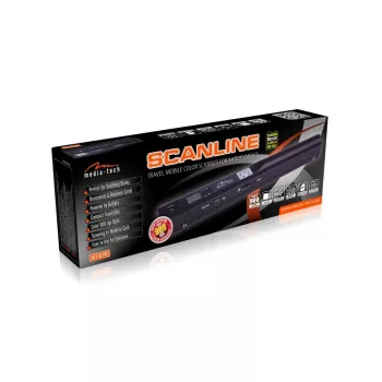 Pliiats-skanner MEDIA-TECH MT4090, must, LED-ekraan, USB 2.0, MicroSD, AAA patarei