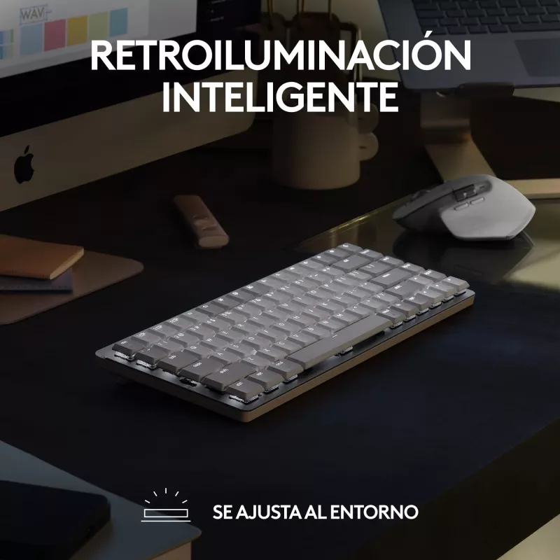 Logitech MX Mechanical Mini juhtmeta klaviatuur, tenkeyless, Bluetooth
