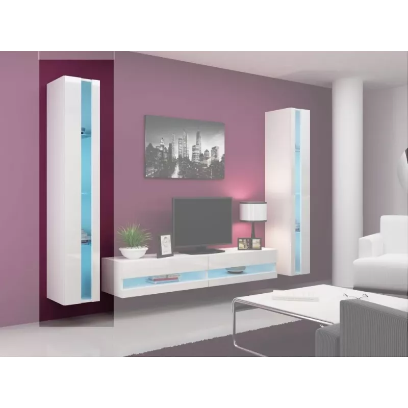 Cama riiul VIGO NEW 180/40/30 valge/valge läige