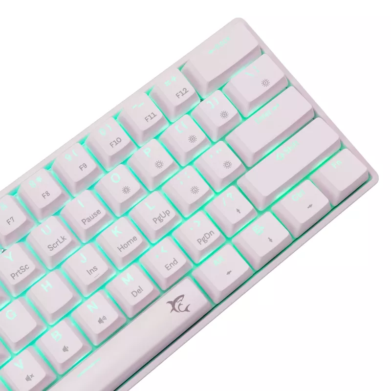 Mehaaniline klaviatuur White Shark Shinobi-2 Brown Switch US layout — kompaktne disain, pruunid lülitid