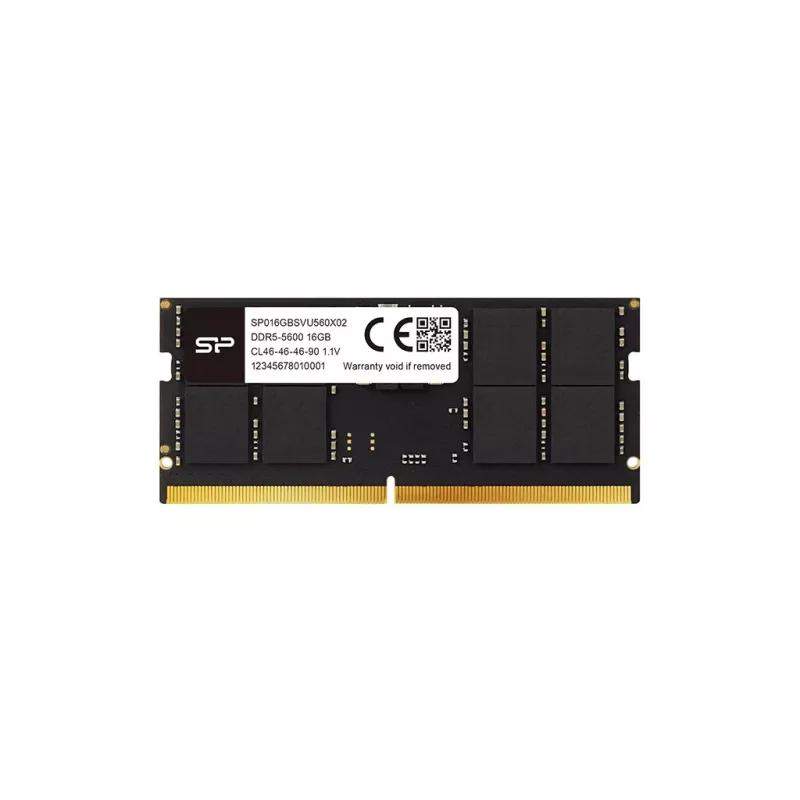 Sülearvuti SODIMM DDR5 16 GB 5600 MHz muutmälu Silicon Power (262 kontaktiga, CL46, 1,1 V)