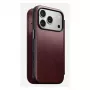 Mobiiltelefoni ümbris Nomad Modern Leather Folio Apple iPhone 17 Pro jaoks, 6,3 tolli (16 cm), nahk, burgundia
