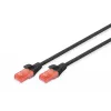 Võrgukaabel Digitus CAT 6 U/UTP patch-kaabel RJ-45 Cat6 3m Must