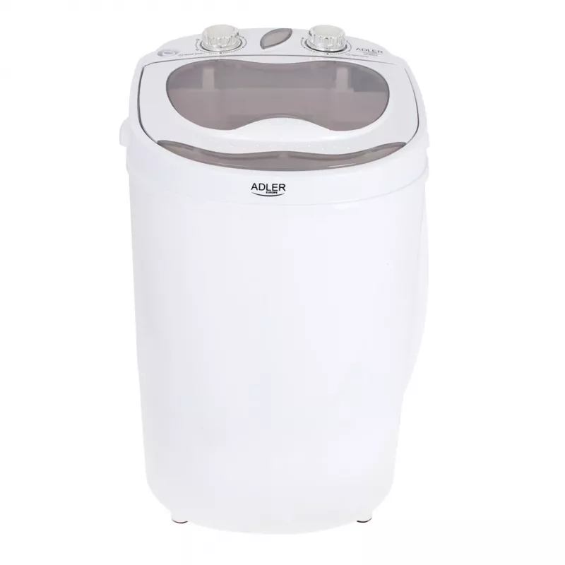 Pealtlaetav pesumasin Adler AD 8055, kaasaskantav 3 kg mahutavusega, kreemjas, pöördnuppjuhtimine, 150 W