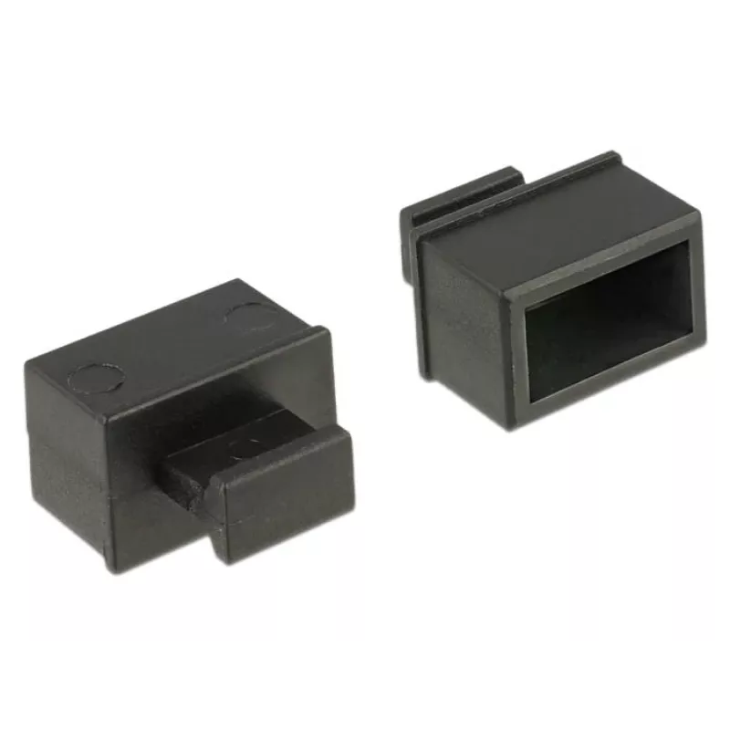 Pistikupesa turvakate DeLOCK 64021 must 10 tk
