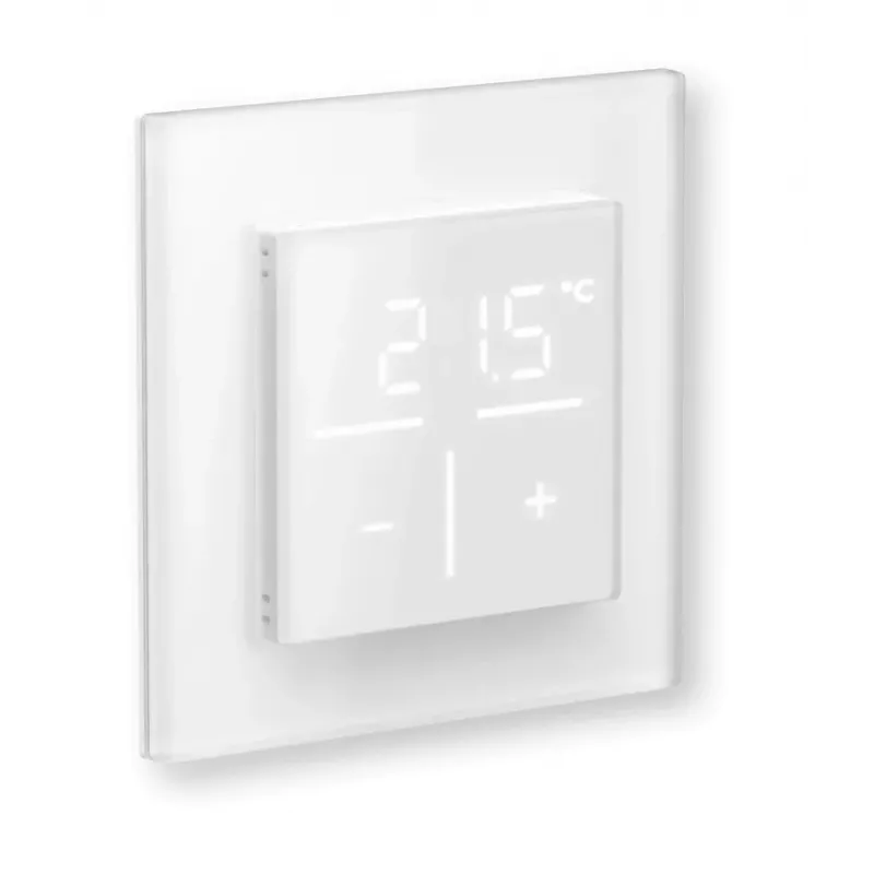 Klaasseina termostaat Homematic IP 161333A0 CO2-anduriga, digitaalne RF, 230 V, 54,5×54,5×29 mm