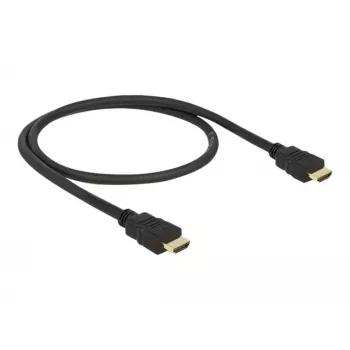 DeLOCK - Video-/Audio-/Võrgukaabel - HDMI - 28 AWG - HDMI, 19-pin (M) - HDMI, 19-pin (M) - 50 cm - Must (84751)
