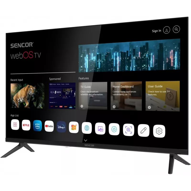 Televiisor SENCOR SLE 32S830WB 32-tolline LED Smart webOS 12V BT5.0