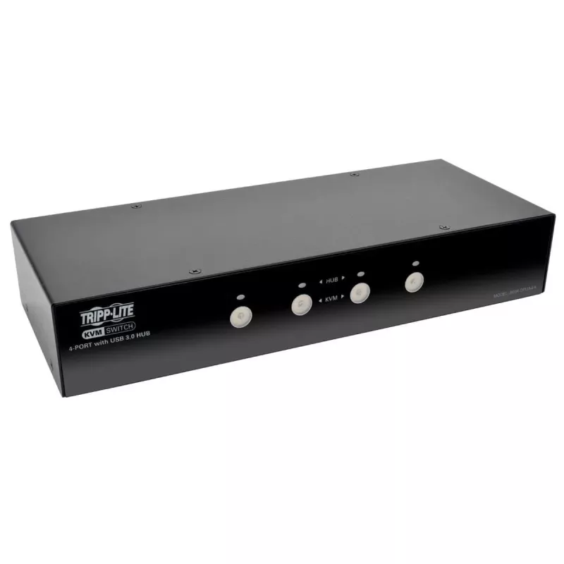 EATON TRIPPLITE 4-pordiline DisplayPort KVM-lüliti helikaablite ja USB 3.0 SuperSpeed jaoturiga (B004-DPUA4-K)