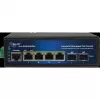 Hallatav tööstuslik PoE-lüliti ALLNET ALL-SGI8106PMJ 4 PoE + 2 üleslingiporti
