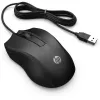 HP Wired hiir 105, mõlemakäeline, optiline, USB Type-A, 1600 DPI, must