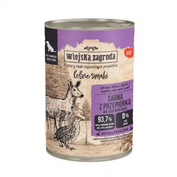 WIEJSKA ZAGRODA Forest Flavours metskitse poeg vuti-lihaga - märg koeratoit - 400g
