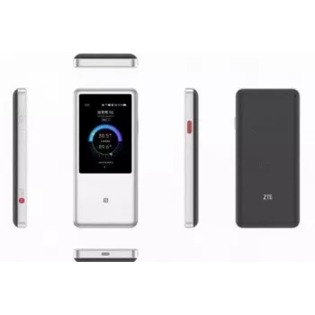 Juhtmevaba ruuter ZTE U60 Pro kahesageduslik Wi‑Fi 802.11ac, 3600 Mbit/s, 10000 mAh aku, valge, sisemised antennid